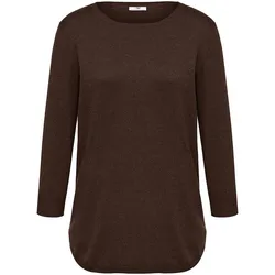 Rundhals-Pullover aus Seide und Kaschmir Peter Hahn Seide/Kaschmir braun, 36