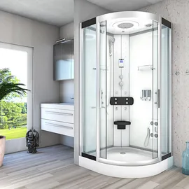 AcquaVapore Komplettdusche Duschkabine Fertigdusche Dusche D58-00T0 80x80 cm, ohne 2K Scheiben Versiegelung