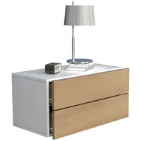 VCM Holz Wandschublade Nachtschrank Wandboard Schublade Konsole Nachttisch Usal