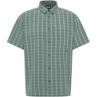Jack Wolfskin Kurzarmhemd kariert Grün M