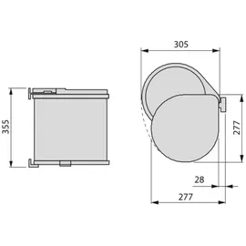 Emuca 13 l Transparent