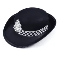 Wpc Erwachsene Damen Jungen Polizei Hut Polizei Buch Tag Kostüm Verkleidung Hut