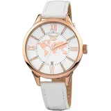 Aviator Entertainment Aviator AVW8636L14 Damen Armbanduhr Rosé Gold - Weiß/Weiß