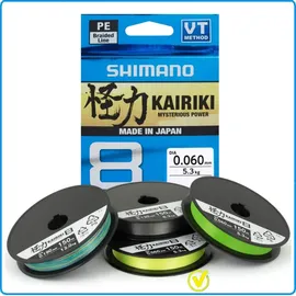Shimano Kairiki 8 300 m), Ø Yellow / 0.160 mm: