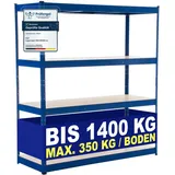 CLP Lagerregal 160x60x180 cm blau