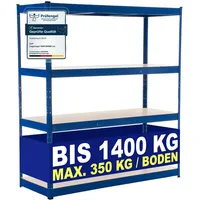 CLP Lagerregal 160x60x180 cm blau