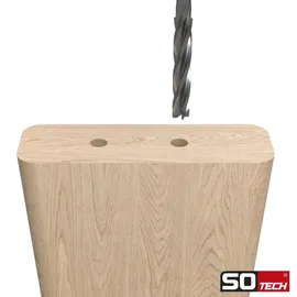 SOTech Tischbeinbeschlag Conan Grundplatte 6 x 80 mm 2 Stück
