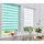 K-HOME Doppelrollo Andorra 40 x 150 cm blau/türkis