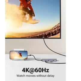 UGREEN USB C Hub 4K at 60Hz USB-C Adapter - Grau