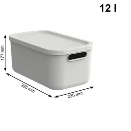 Rotho Aufbewahrungsbox 39,5 x 23,5 x 17,7 cm 17-tlg. weiß