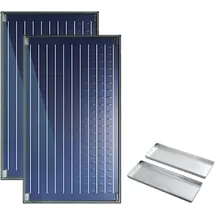 Bosch Solaranlage SO576, Flachdach mit Beschwerungswannen
