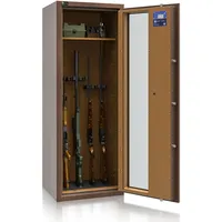 Pontus 9 Holzedition - Waffenschrank mit Glas [EN1143-1] - (150 x 55 x 45cm)