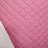 JINDAOSH Kunstleder Leder Stoff Polsterstoff Vinyl Gestepptes Schaumstoff Gewebe 0,6 mm dick Polstermöbel als Meterware für DIY-Möbel Kopfteile Automotive 155 * 100cm(Color:Pink)