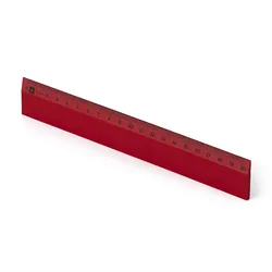 Metrie | Scholar-20DR Holzlineal dunkelrot mit mm-Skala | 20 cm