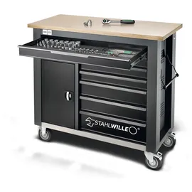 Stahlwille Mobile Werkbank WB 621 7 Schubl. anthrazit, RAL 7016; schwarz, RAL 9005 L.500mm x B.1150mm x H.1045mm