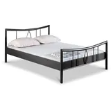 BedBox Metallbett Luisa, Traumhaftes Metallbett mit einem stabilen klassischen Rahmen, stabil und langlebig grau 140 cm x 200 cm