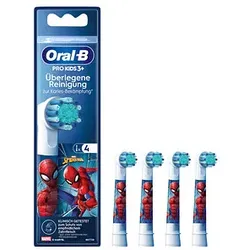 4 Oral-B PRO KIDS 3+ SPIDER-MAN Zahnbürstenaufsätze