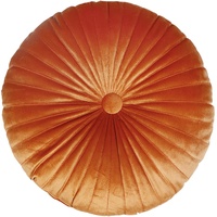 YILANLAN Einfaches Kürbiskissen, rundes Plüsch-Bodenkissen, verdicktes Plüsch-Tatami-Kissen, Bürostuhlkissen, einfache Raumdekoration (35cm*8cm, Orange)