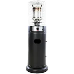 Tecna Corona Low 10kW Gas-Terrassenheizer für den Außenbereich Schwarz. Ideal für Restaurants und Hotels.