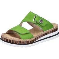 Rieker Damen V7982 Pantolette, Grün, 39 EU