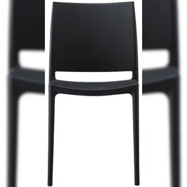 CLP Gartenstuhl Meton 42 x 42 x 81 cm schwarz