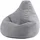 I.C.O.N. Icon Dalton Sitzsack Cord, Grau, Gaming Sitzsack Erwachsene mit Füllung, Bean Bag, Cord Sessel, Chill Sessel, Lounge Stuhl, Schlafzimmer, Wohnzimmer Möbel