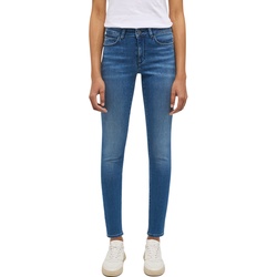 Mustang Damen Jeans SHELBY Skinny Fit Skinny Fit Blau 5000-502 Normaler Bund Reißverschluss W 25 L 34