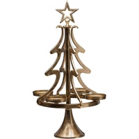 My Home »Tannenbaum, Weihnachtsdeko«, (1 St.), Kerzenständer aus Aluminium, Höhe 86 cm, goldfarben