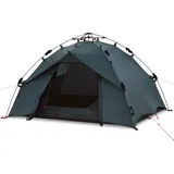 Qeedo Quick Ash 2 Personen mit Quick-Up-System (Schnellaufbau) - Zweimannzelt leicht & wasserdicht, Eingang mit Moskitonetz und kleinem Vordach - Kuppelzelt mit schnellem Auf- & Abbau