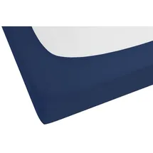 biberna 0077866 Jersey-Elastic 90 x 190 - 100 x 220 cm marine