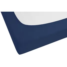 biberna 0077866 Jersey-Elastic 90 x 190 - 100 x 220 cm marine