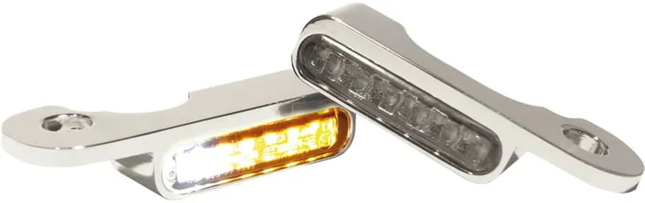 HeinzBikes LED Fittings Richtingaanwijzer positie lichtcombinatie CVO modellen 02-, zilver, zilver