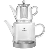 Karaca Teekanne Karaca Dora Borosilikat Glas-Teekannen-Set, 2.25L, Hitzebeständig, 2.25 l 2.25 l
