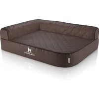 Knuffelwuff Eck-Hundebett Winslow XXL 120 x 80 cm braun