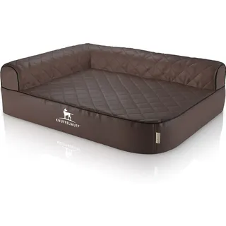 Knuffelwuff Eck-Hundebett Winslow XXL 120 x 80 cm braun