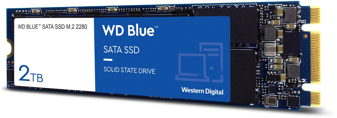 WD Blue SSD 2TB M.2 2280 SATA 6 Gbit/s - internes Solid-State-Module
