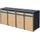 ML-Design Mülltonnenbox 264 x 116 cm anthrazit/lärchenoptik