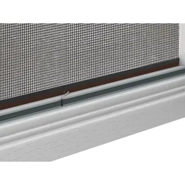 hecht International Fliegengitter Fensterbausatz Master Slim 130 x 150 cm Braun