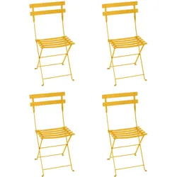 Fermob - Bistro Klappstuhl Metall, honig (4er-Set)