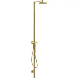 Hansgrohe Axor Starck Duschsäule mit Thermostat und Kopfbrause 240 1jet, brushed brass