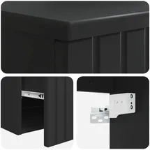 vidaXL Badezimmerschrank 59 x 44,5 x 50 cm Schwarz