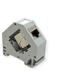ROLINE Tragschienenadapter für ROLINE Keystone SLIM Module, unbestückt