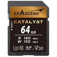 EXASCEND Catalyst 64GB 180MB/S V30 UHS I | SD-Speicherkarten