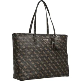 GUESS Shopper Power Play II Large Tech Tote Brown Logo