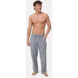 Danish Endurance Pyjamahose Marine-Streifen Blau M