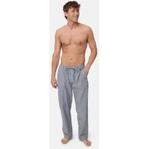 Danish Endurance Pyjamahose Marine-Streifen Blau M