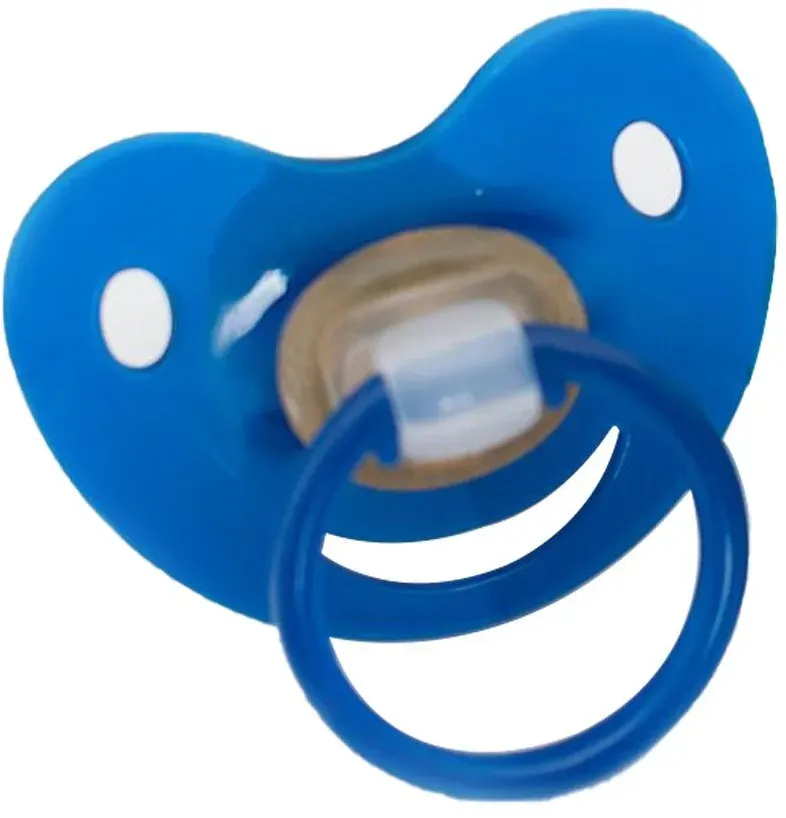 Baby-Frank® Beruhigungssauger in Kirschform Latex 0-6 Monate blau