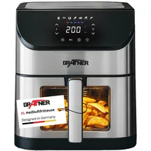 Grafner Doppel-Heißluftfritteuse 8L digital schwarz