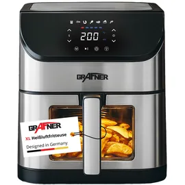 Grafner Doppel-Heißluftfritteuse 8L digital schwarz