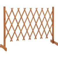 vidaXL Garten-Rankzaun 150 x 80 cm Orange/Holz